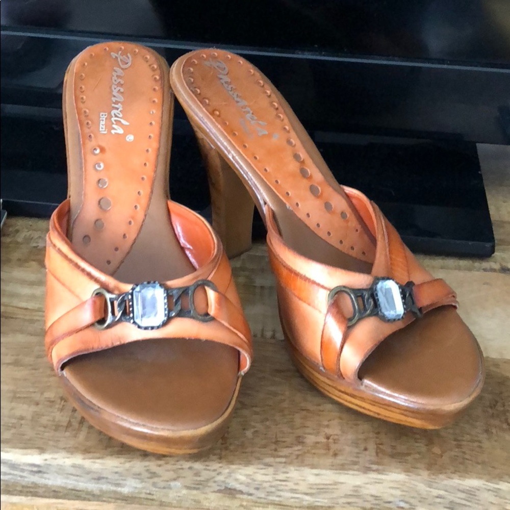 Orange sandals
